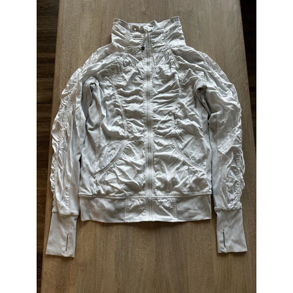 Lululemon Y2K Ruched Define Style Jacket in White Size 4